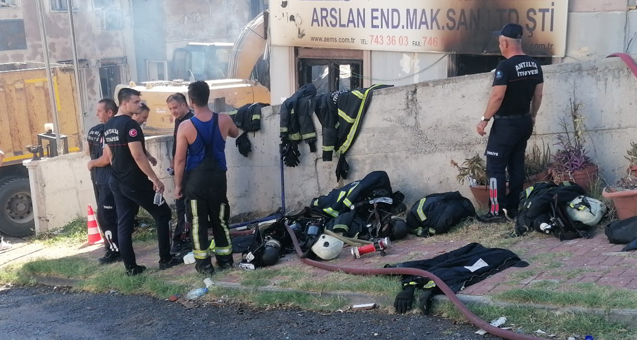 İtfaiyenin yorgun savaşçıları