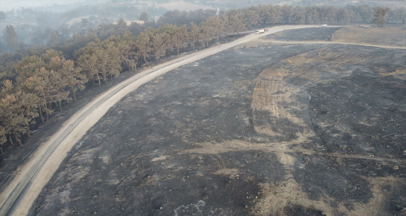 Çanakkale’deki orman yangınına 38. saatte ekipler müdahale etmeye devam ediyor