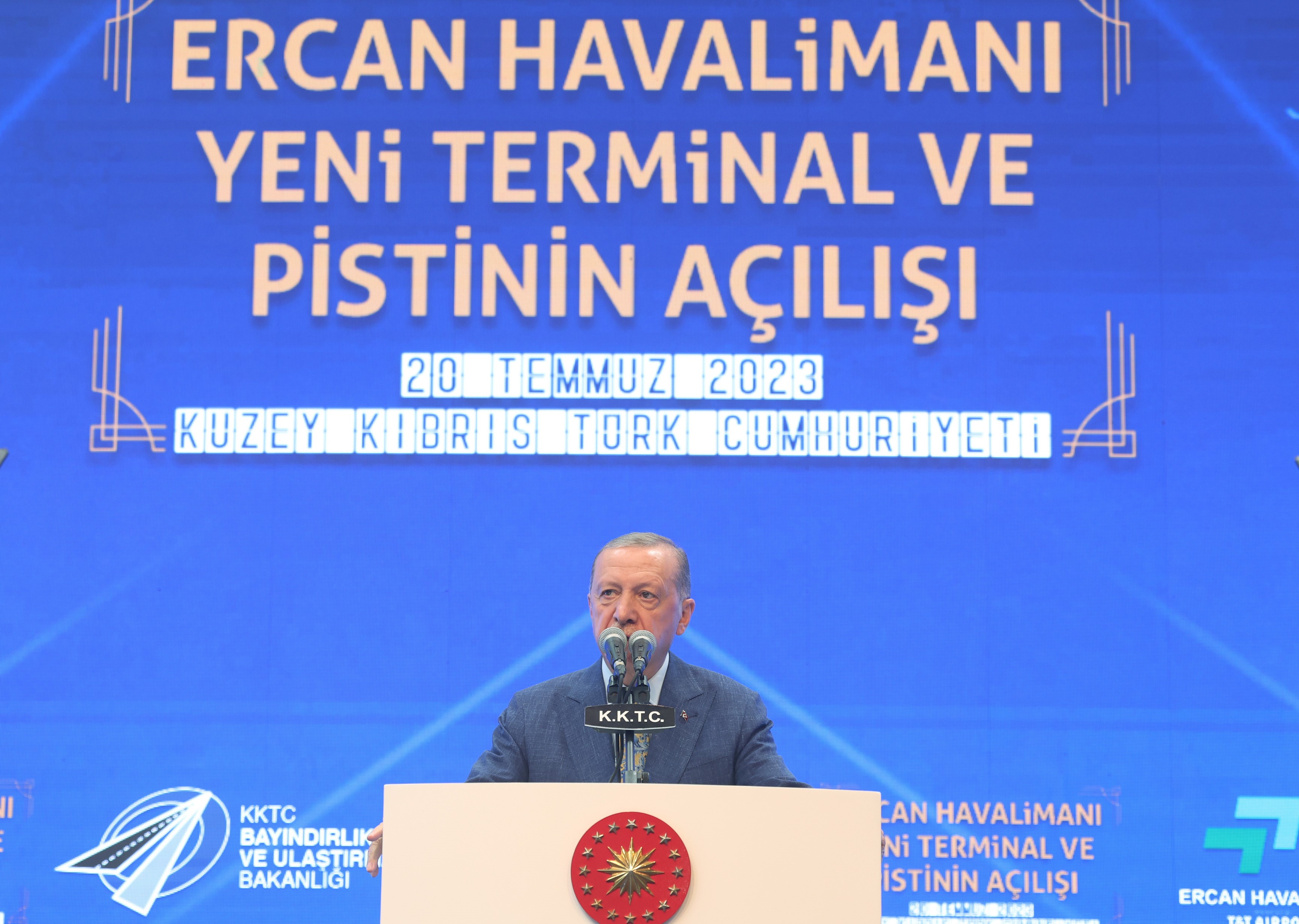 Cumhurbaşkanı Erdoğan: 'Yeni terminal eskisine kıyasla 6 kat büyütülmüştür'