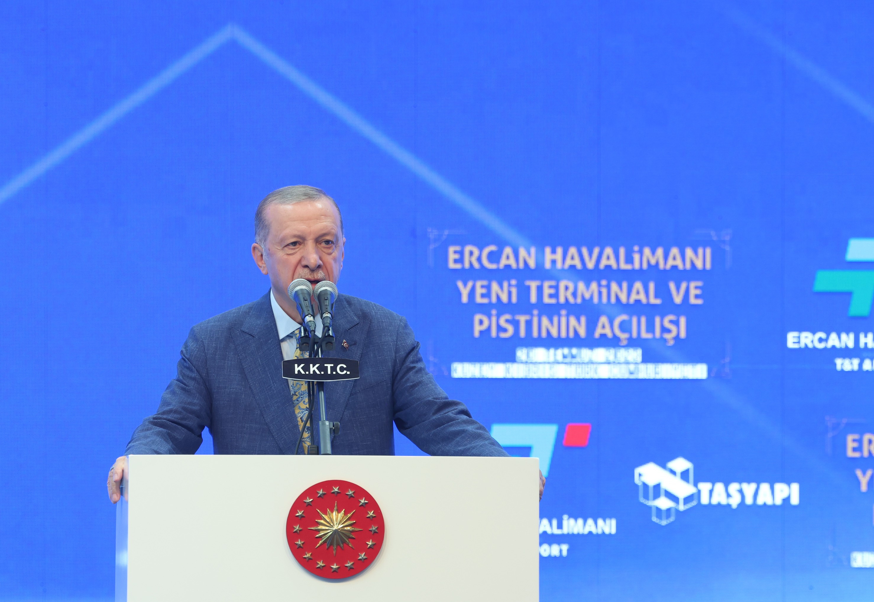 Cumhurbaşkanı Erdoğan: 'Yeni terminal eskisine kıyasla 6 kat büyütülmüştür'