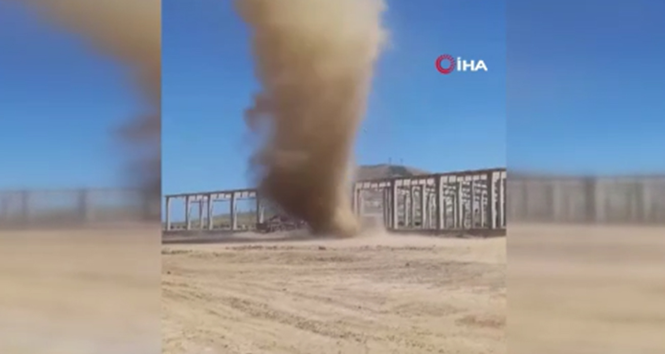 Bitlis’te oluşan dev hortum korkuttu