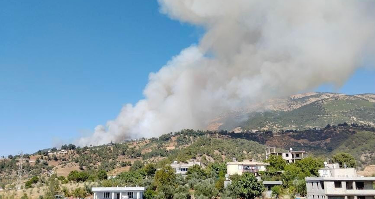 Kahramanmaraş’taki orman yangınına müdahale sürüyor