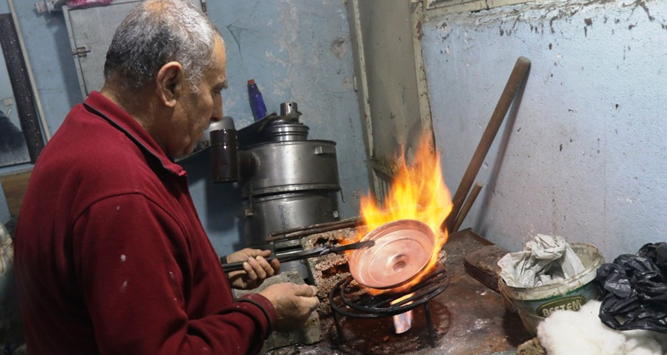 Yarım asırdır kalaycılık yapan usta çırak bulamıyor