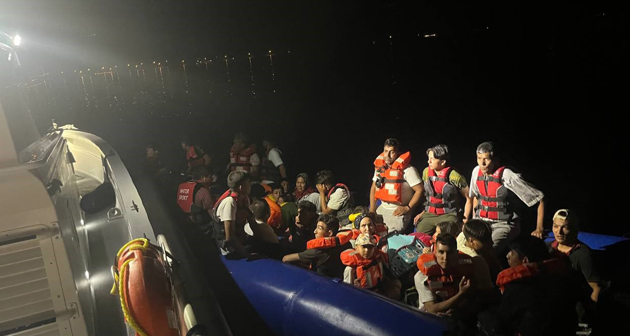 Ayvacık açıklarında 170 kaçak göçmen yakalandı