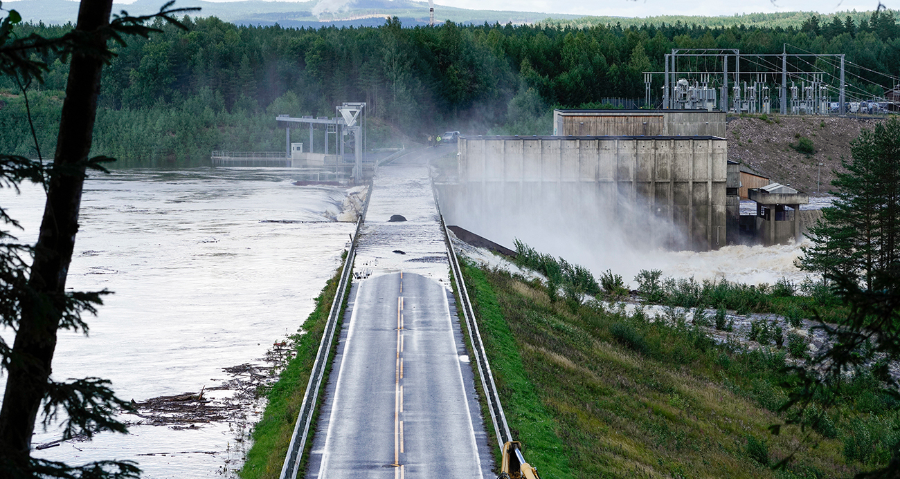 Hans Fırtınası’nın vurduğu Norveç’te bir barajda kısmi çökme