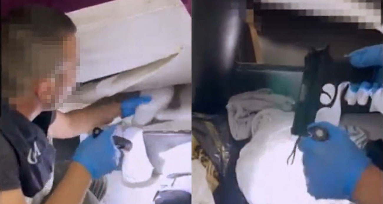 Silahları gizledikleri yer pes dedirtti