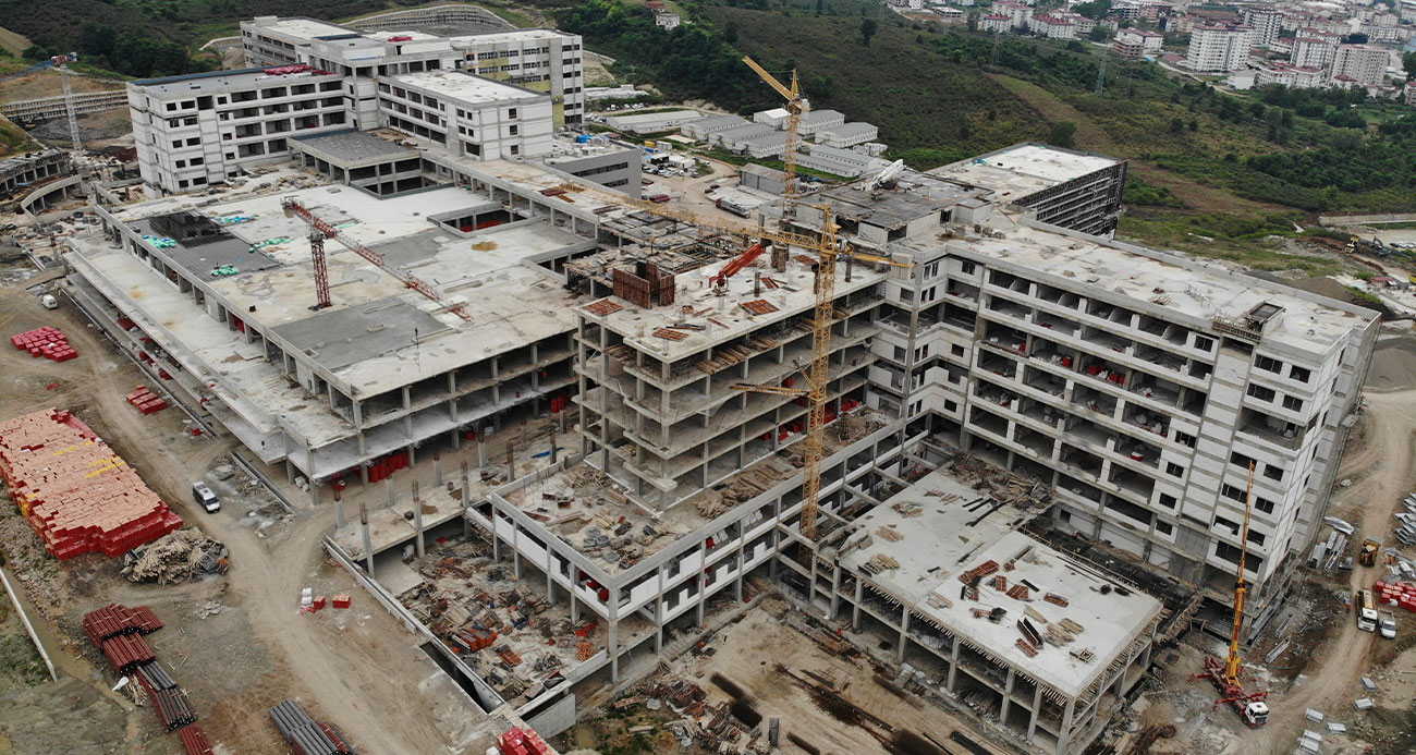 Ordu Şehir Hastanesi yükseliyor: İnşaatı yüzde 71’e ulaştı