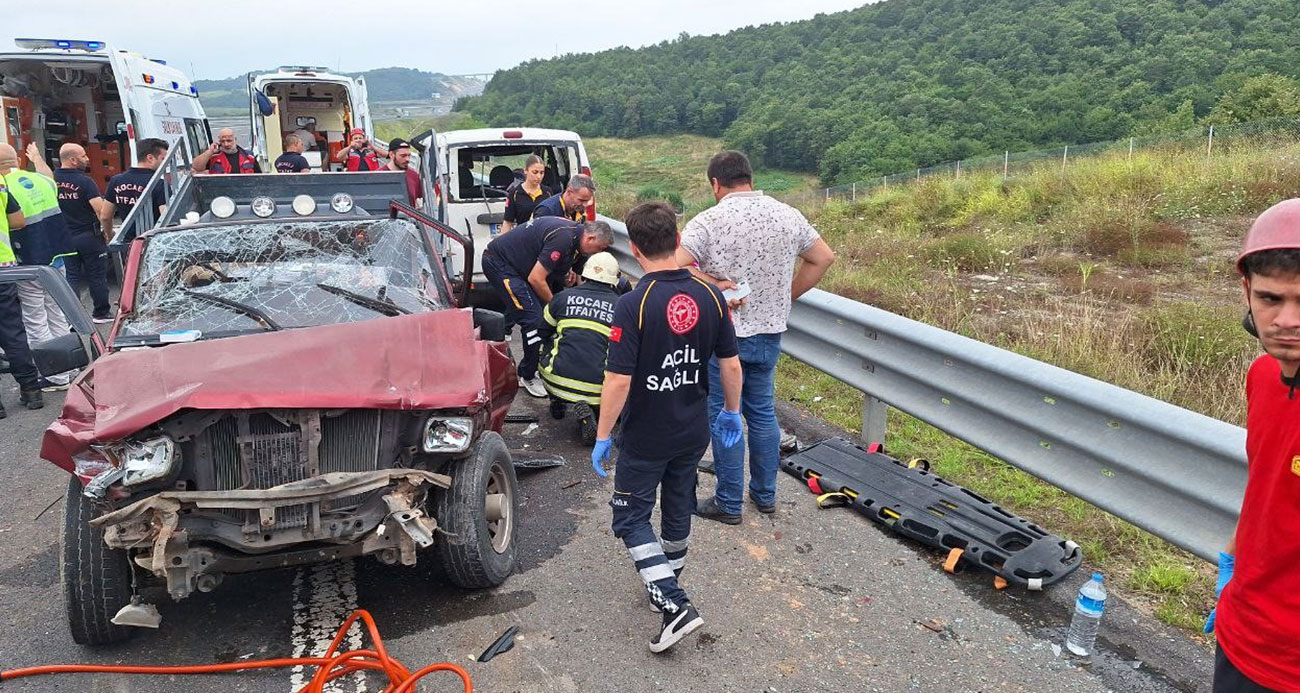 Kuzey Marmara Otoyolu’nda feci kaza: 2’si ağır 6 yaralı