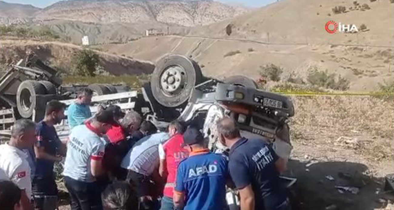 Siirt’te kamyonet şarampole yuvarlandı: 1 ölü, 1 yaralı
