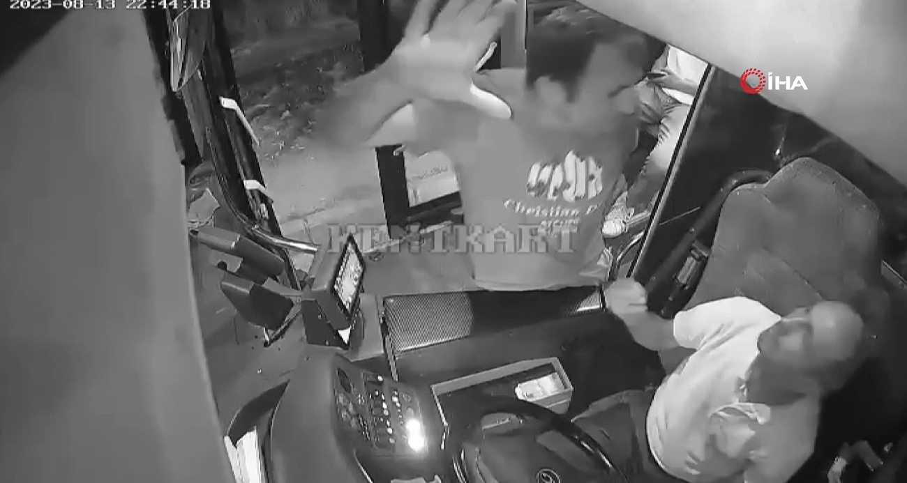Isparta’da otobüs şoförüne saldırı!