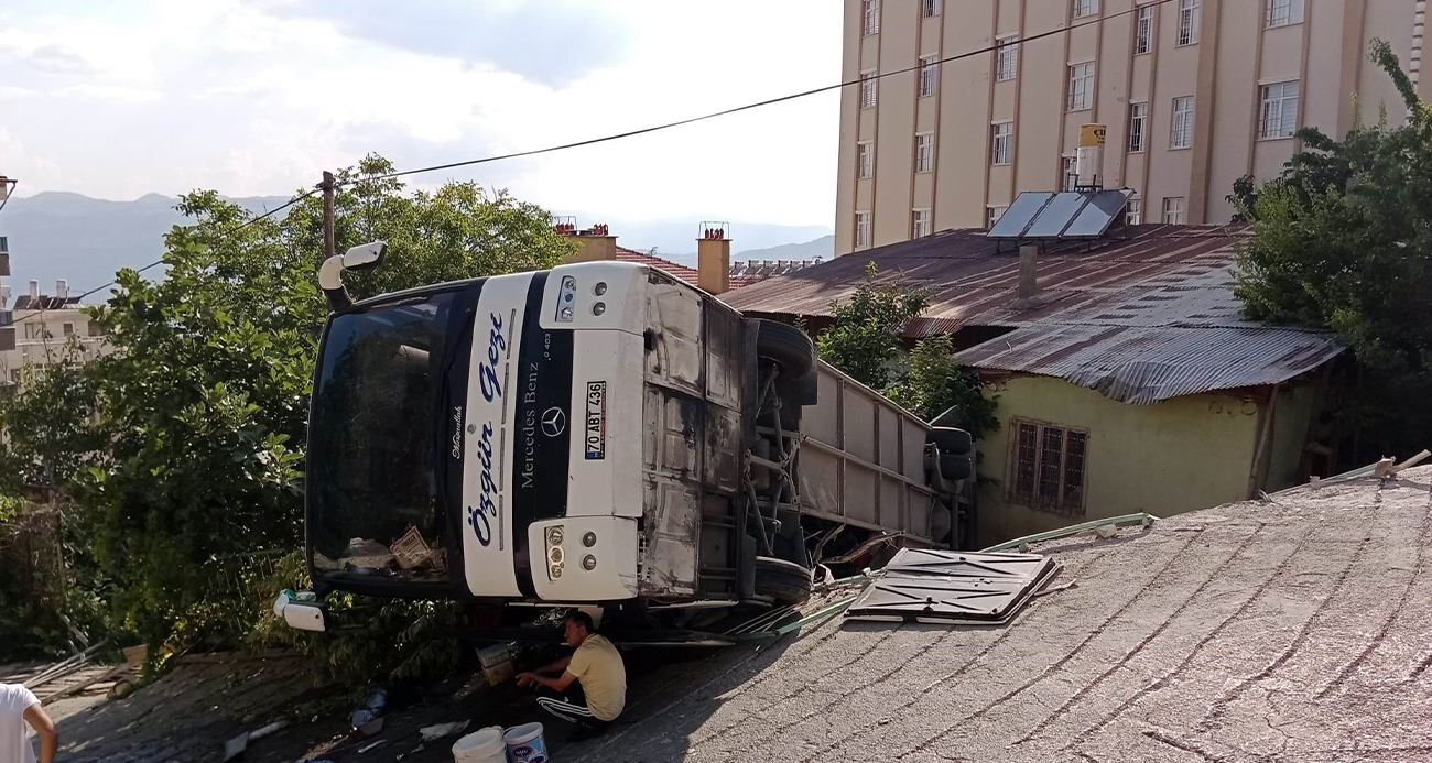 Karaman'da feci kaza!