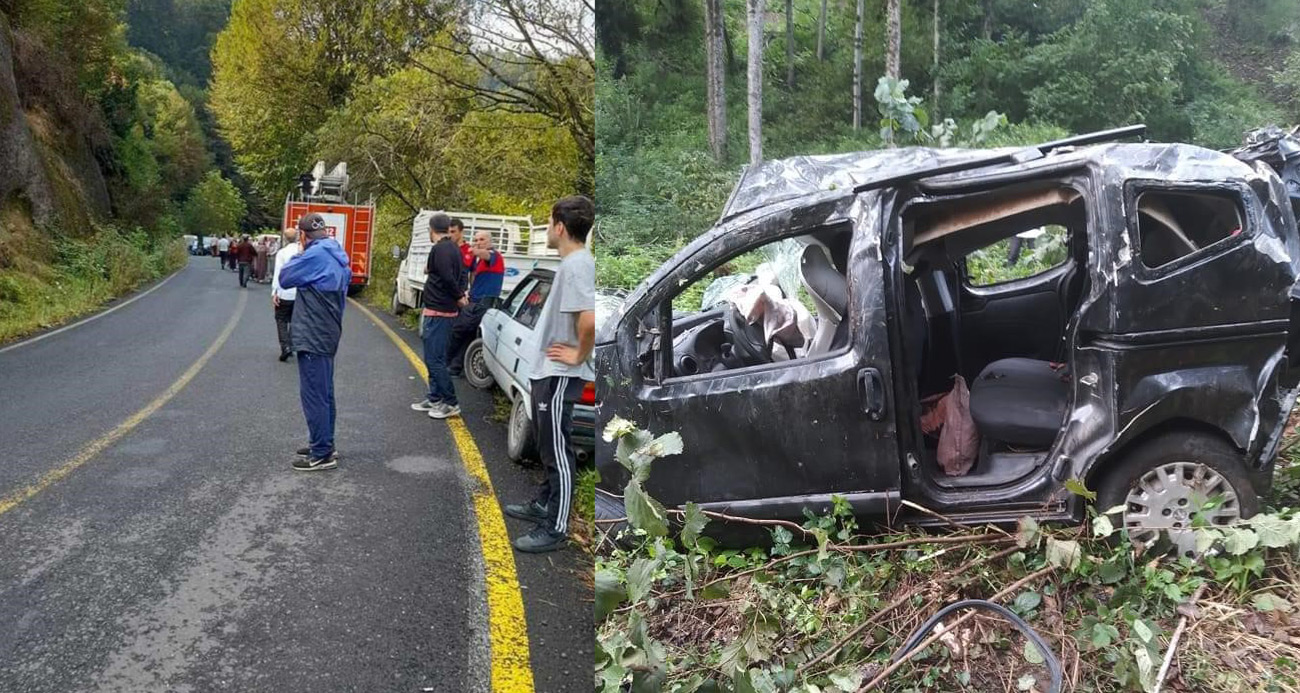 Ordu’da hafif ticari araç uçuruma yuvarlandı: 3 ölü, 2 yaralı