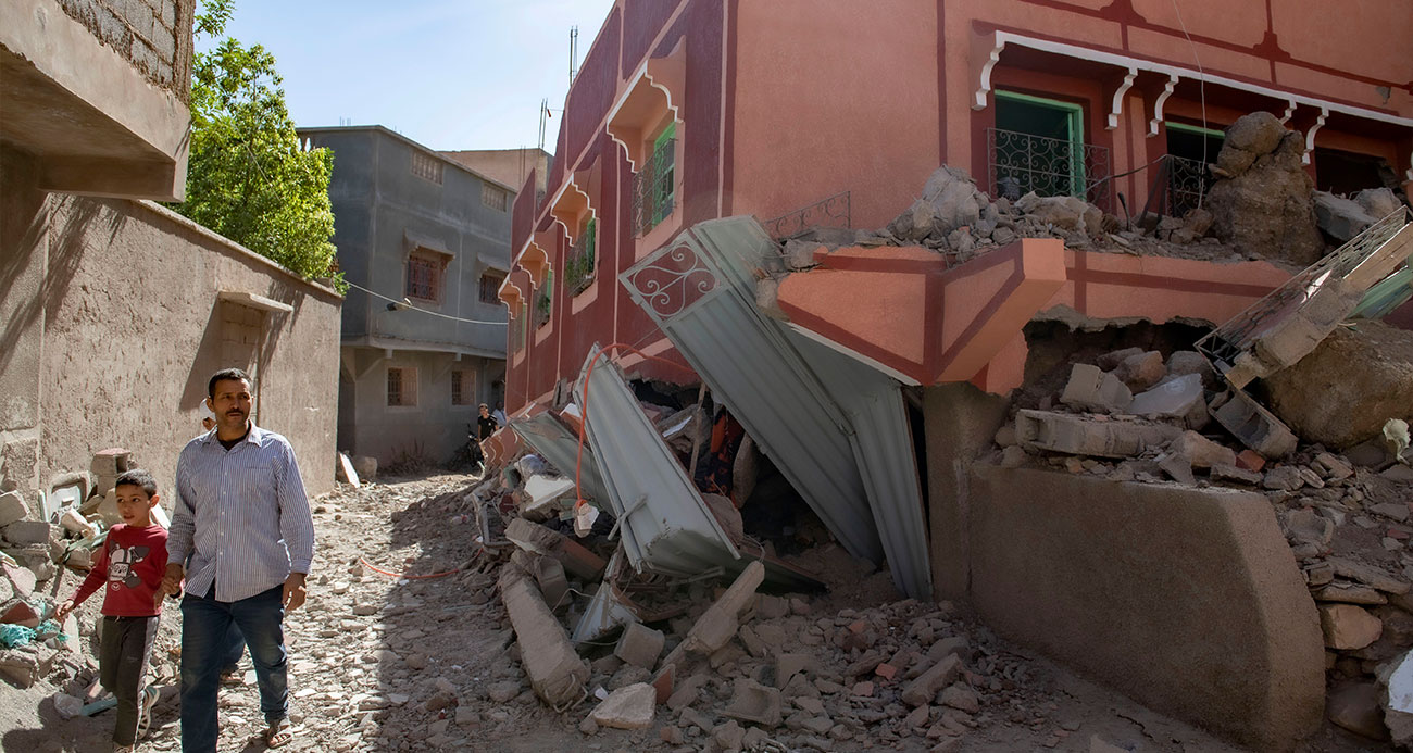 Fas'taki deprem felaketinde can kaybı bin 37'ye yükseldi