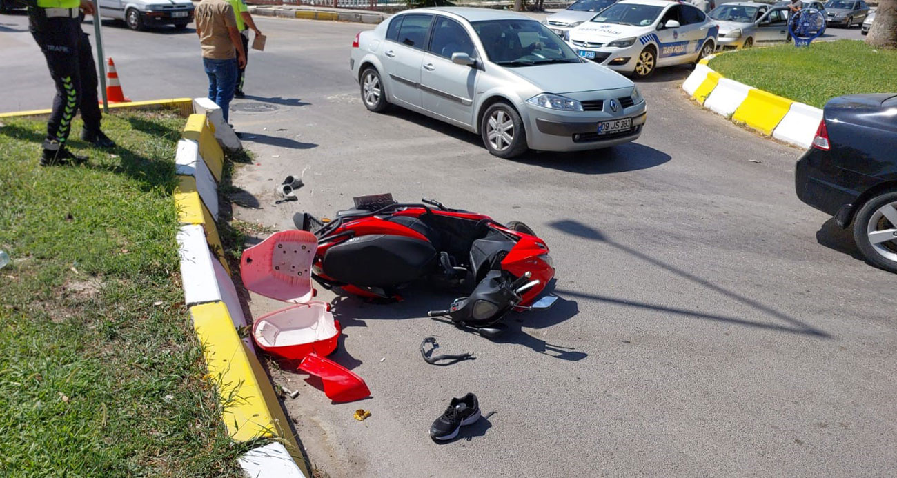 Söke’de motosiklet kazası: 1’i ağır, 2 yaralı