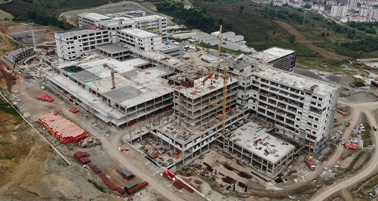 Ordu Şehir Hastanesi inşaatı yüzde 74’e ulaştı