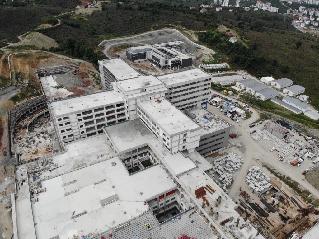 Ordu Şehir Hastanesi inşaatı yüzde 74’e ulaştı