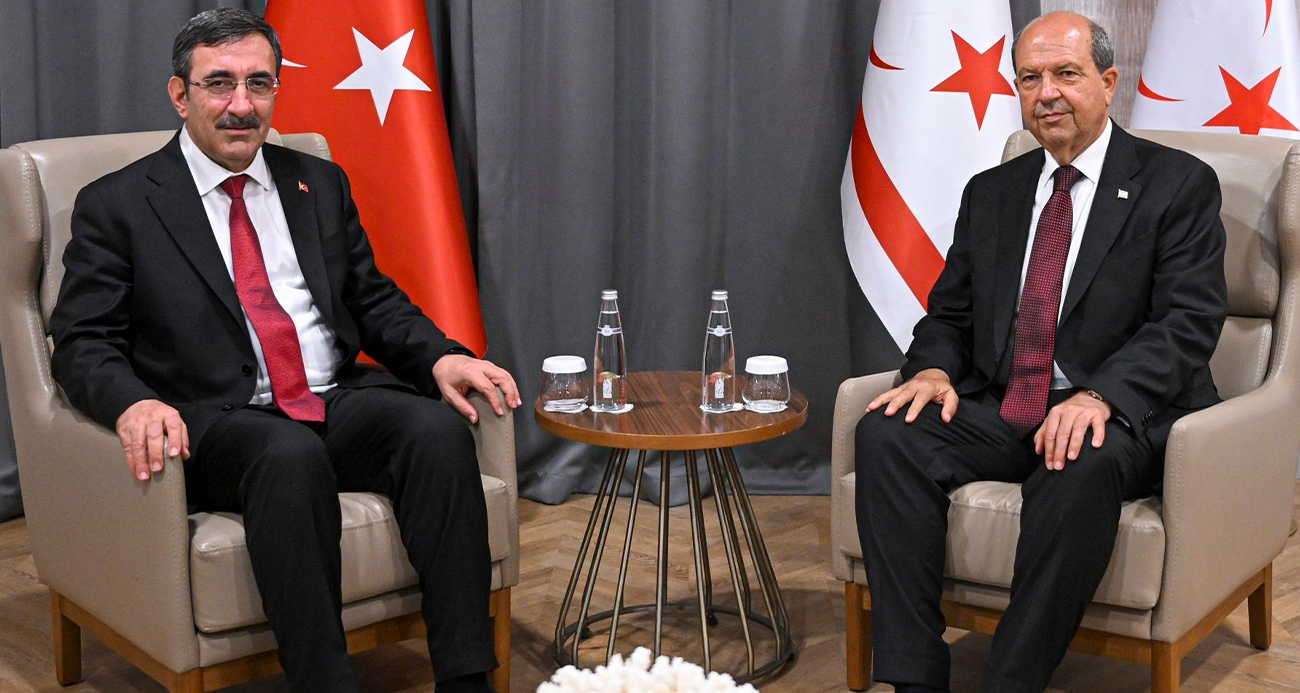 Cumhurbaşkanı Yardımcısı Yılmaz, KKTC Cumhurbaşkanı Tatar ile görüştü