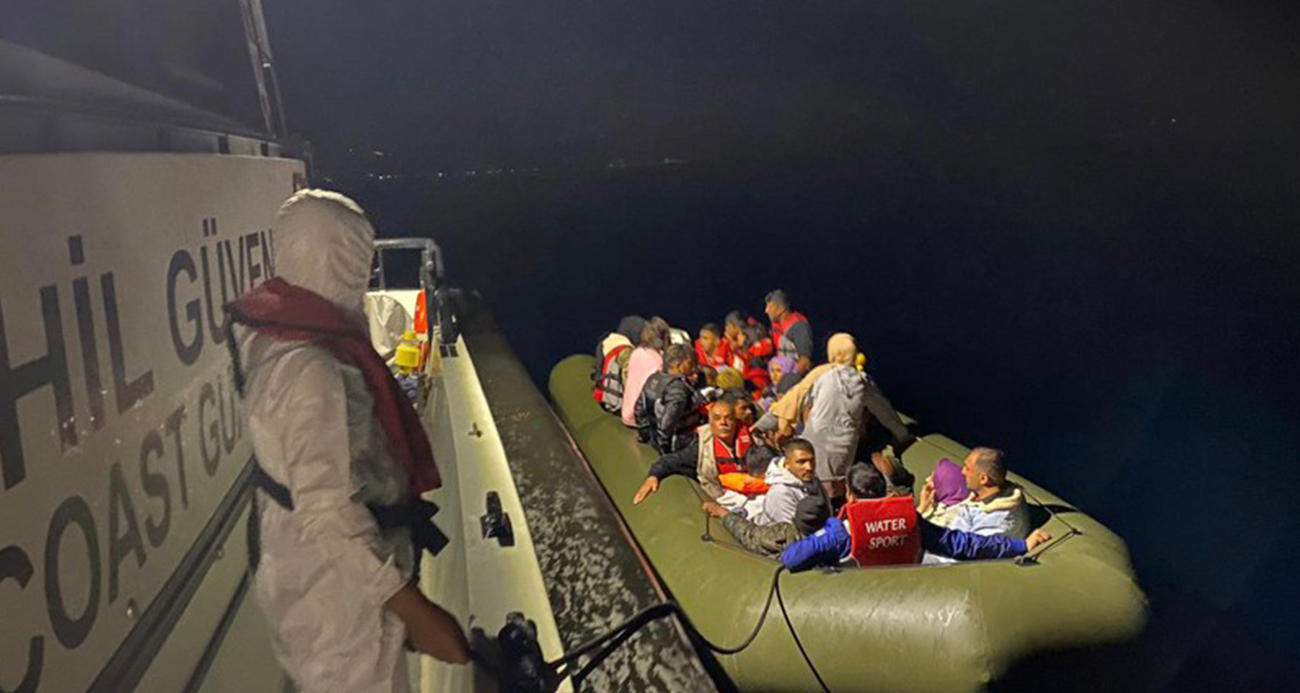 Ayvacık açıklarında 39 kaçak göçmen yakalandı
