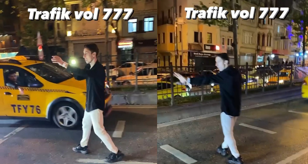 İstanbul’da Maltepesporlu futbolcudan akıl almaz trafik uygulaması kamerada