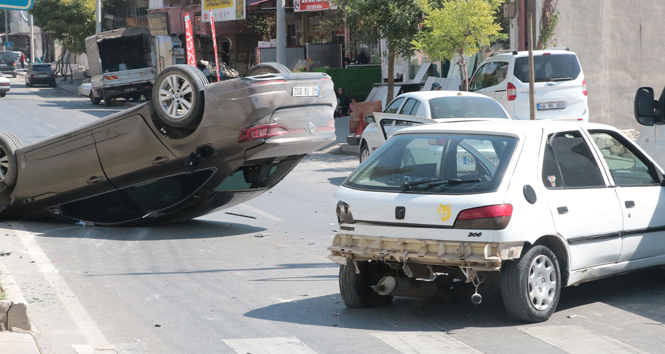 Kahramanmaraş’ta trafik kazası güvenlik kamerasında
