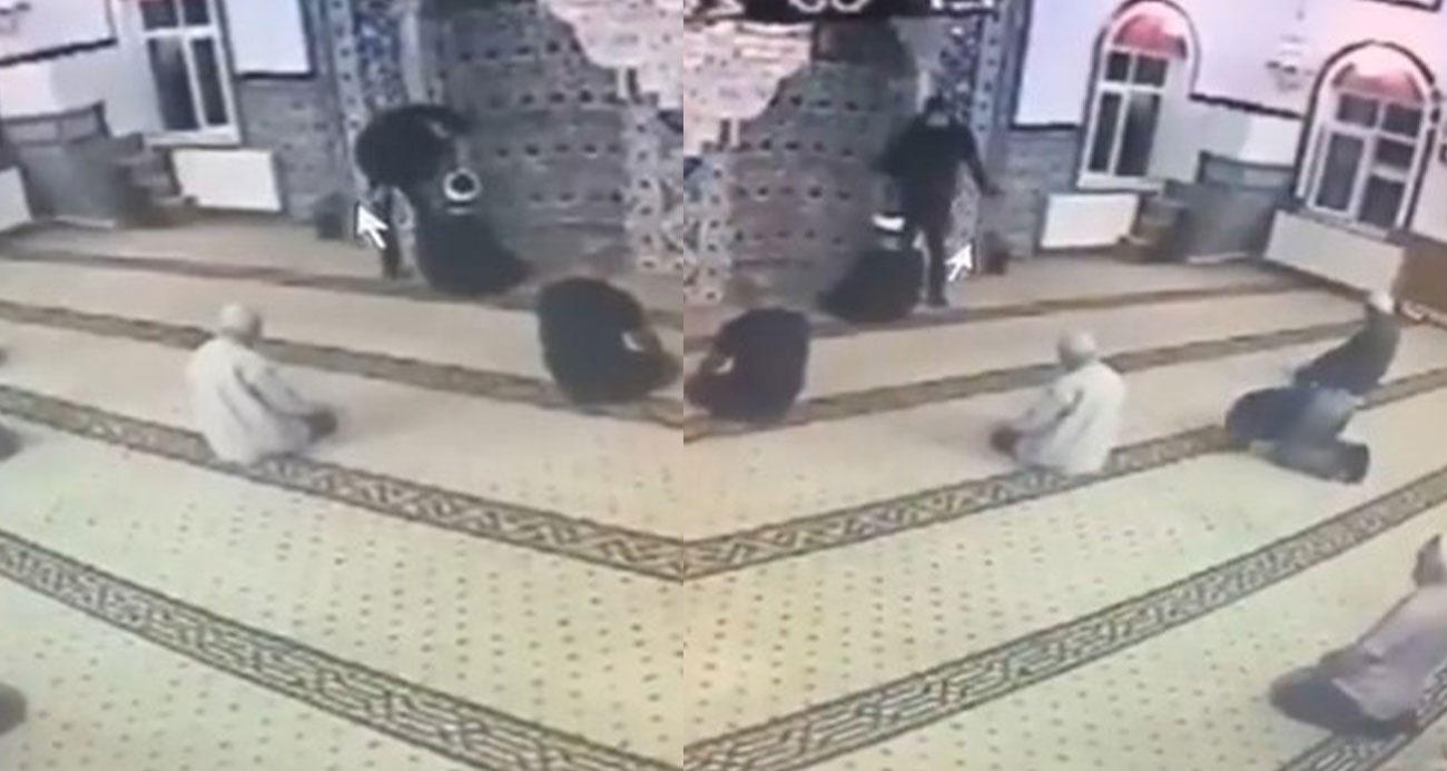 Camiye ayakkabısıyla girip imamın yanına gitti, camiden kaçarak çıktı