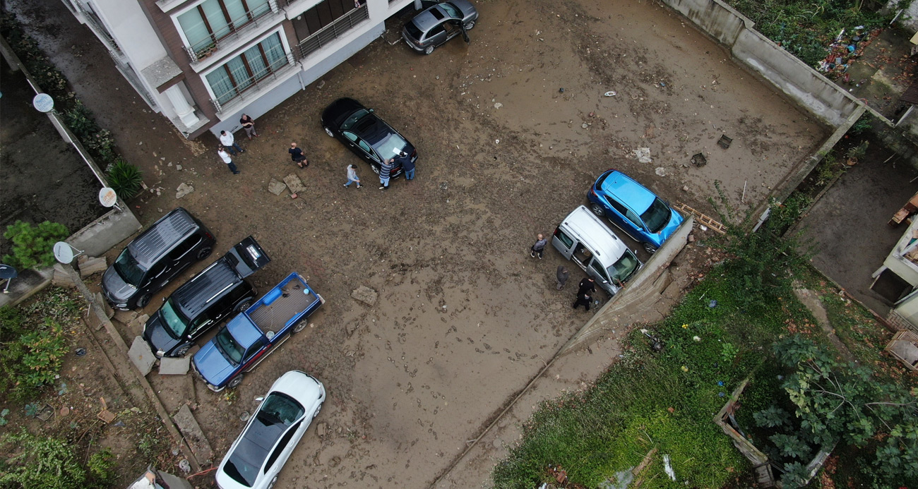 Trabzon’un Sürmene ilçesinde sular çekildi, hasarın boyutu ortaya çıktı