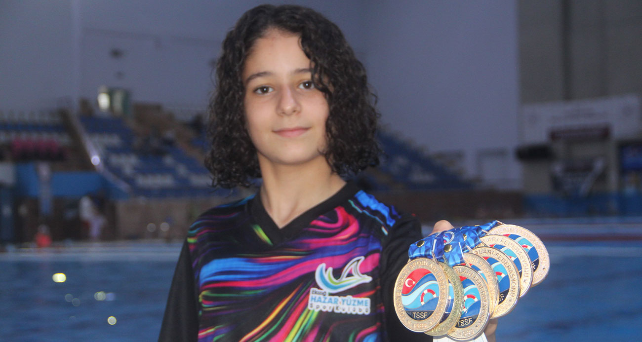 Henüz 11 yaşında ama 7 Türkiye şampiyonluğu, 30 da madalyası var
