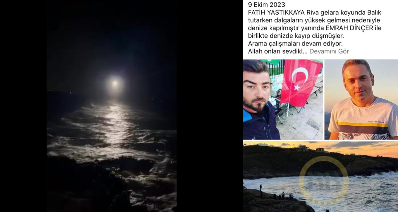 Balık tutmak için gittikleri denizde kayboldular