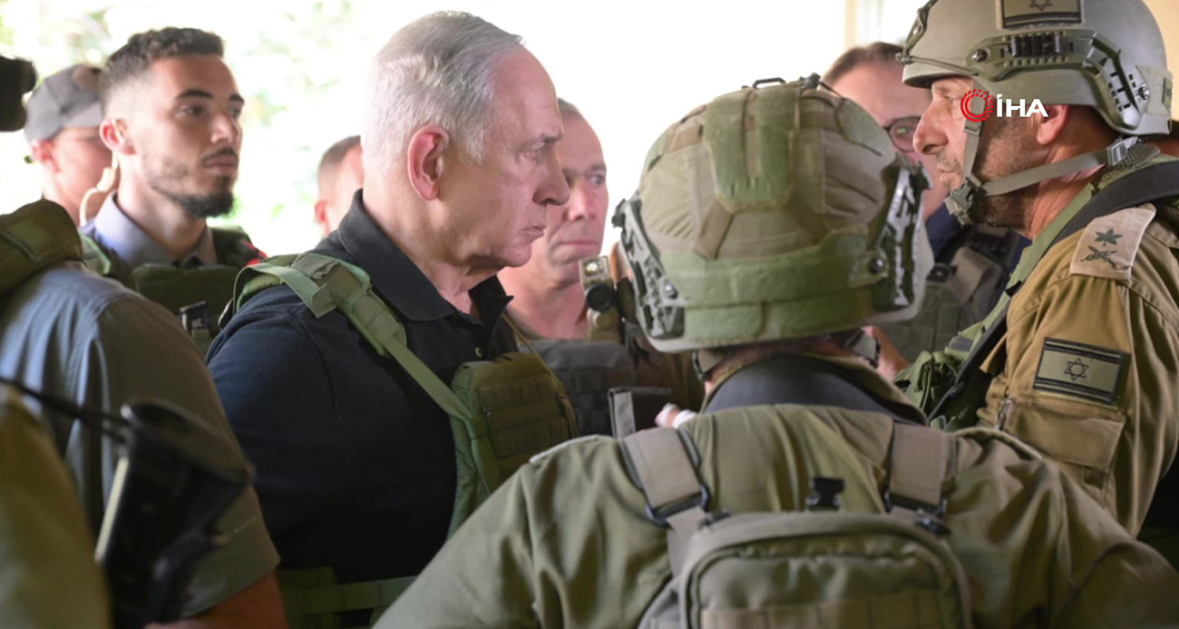 İsrail Başbakanı Netanyahu Gazze sınırında