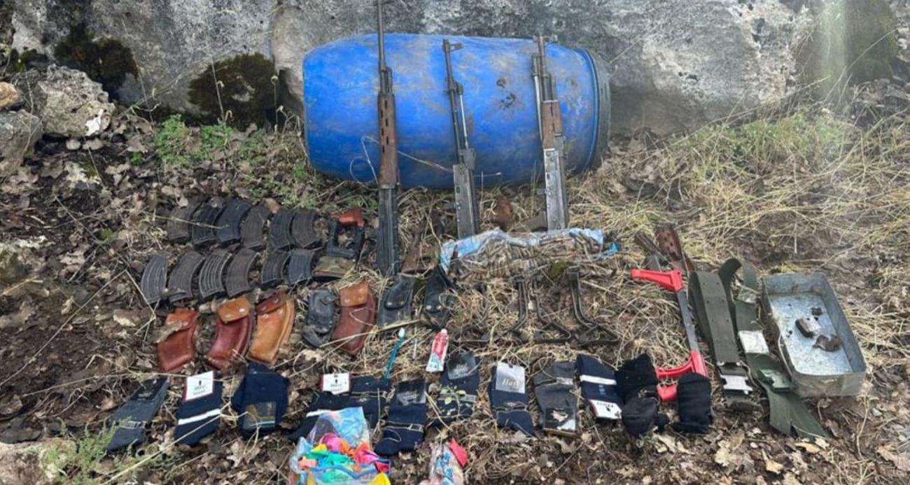 Gabar Dağı’nda PKK’nın silah deposu olarak kullandığı iki sığınak imha edildi