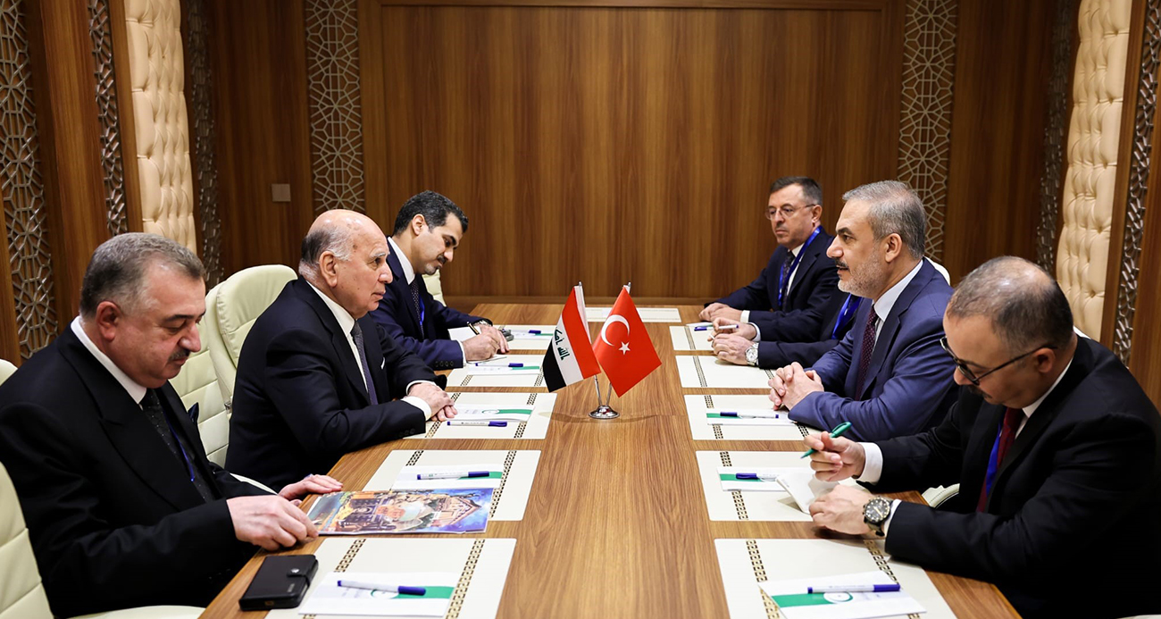 Dışişleri Bakanı Fidan, Irak Dışişleri Bakanı Hüseyin ile görüştü