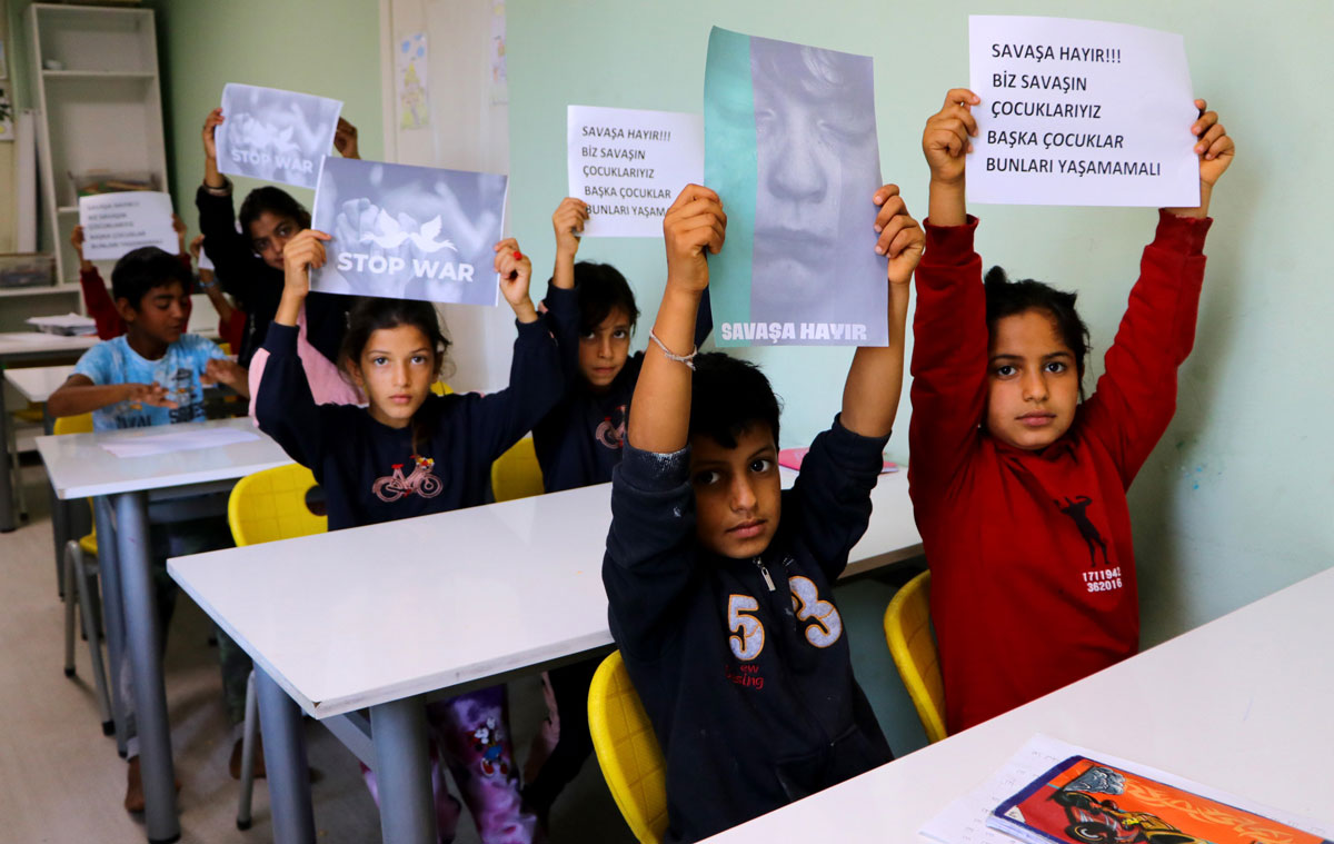 Savaşın çocuklarından ’savaş bitsin’ çağrısı