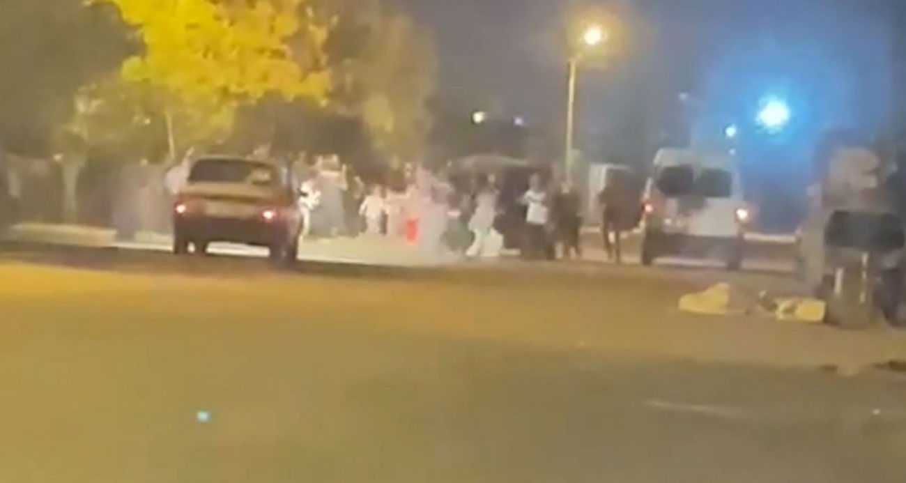 Akrabaların silahlı sopalı yevmiye kavgası kamerada