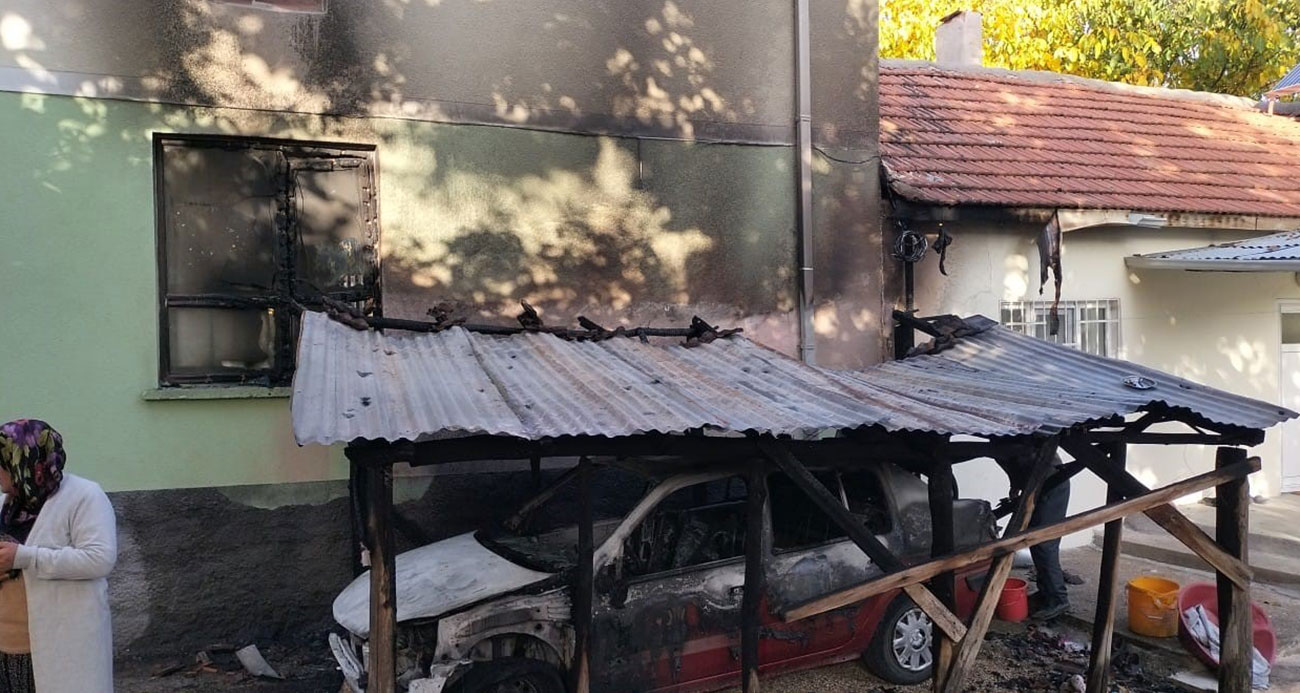 İmamın aracını kundakladı, cami ve lojman da zarar gördü