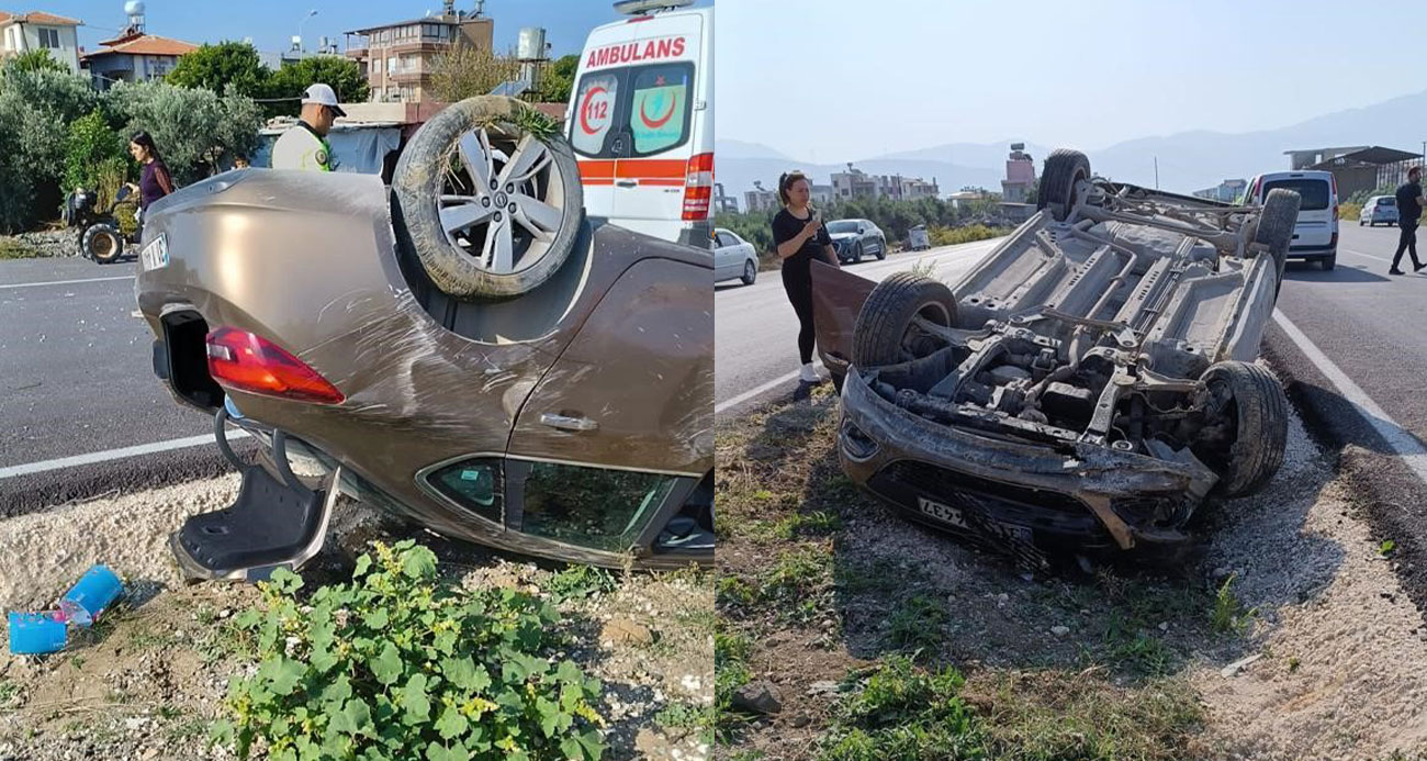 Hatay’da trafik kazası: 2 yaralı