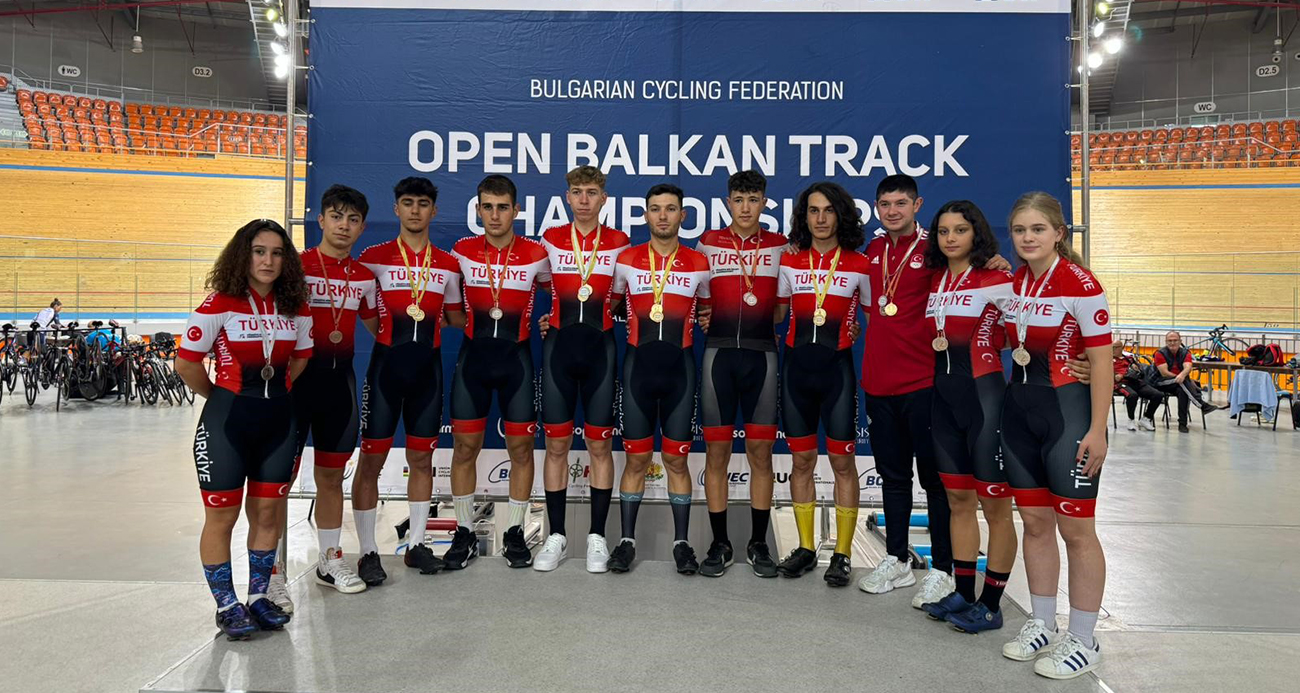 Millilerden, Balkan Açık Pist Bisikleti Şampiyonası’na 20 madalya ile rekor