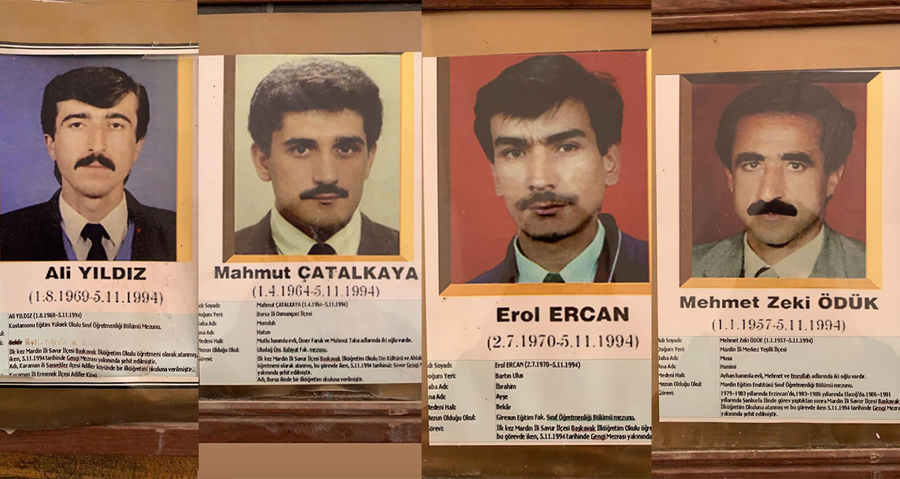 29 yıl önce PKK'lı teröristlerce şehit edilen 4 öğretmenin acısı hafızalardan silinmedi