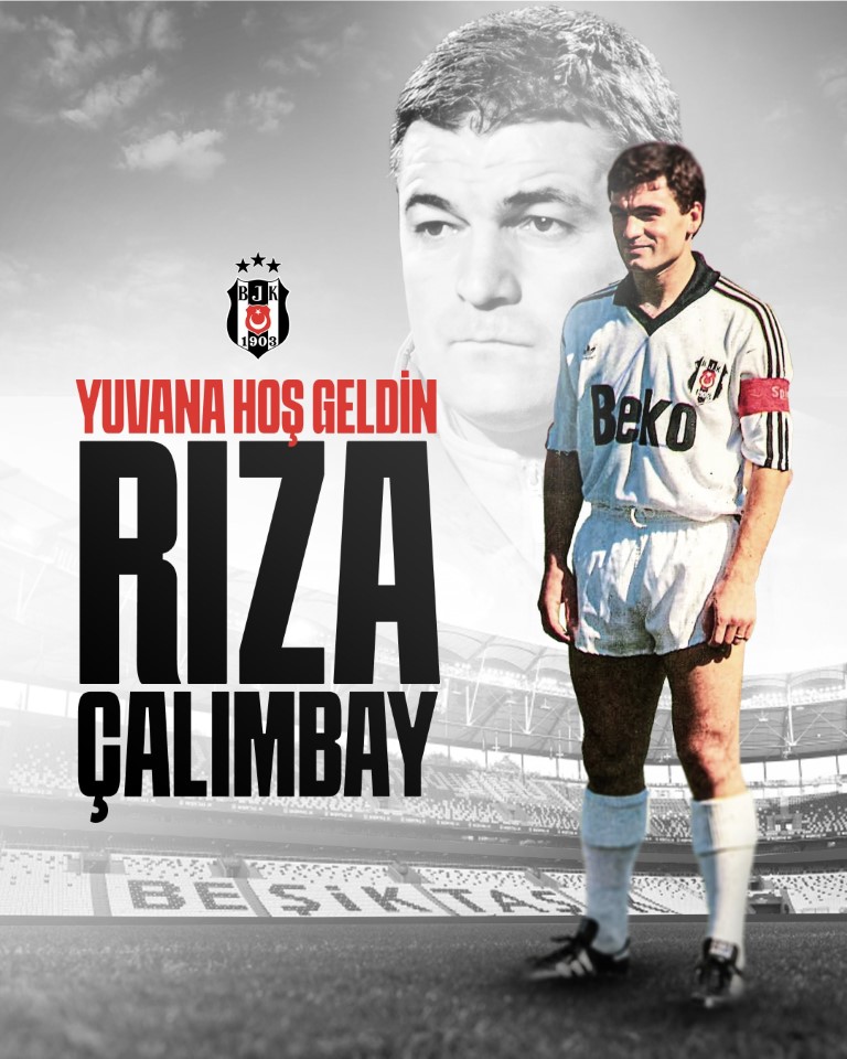 Beşiktaş’ın yeni teknik direktörü Rıza Çalımbay oldu