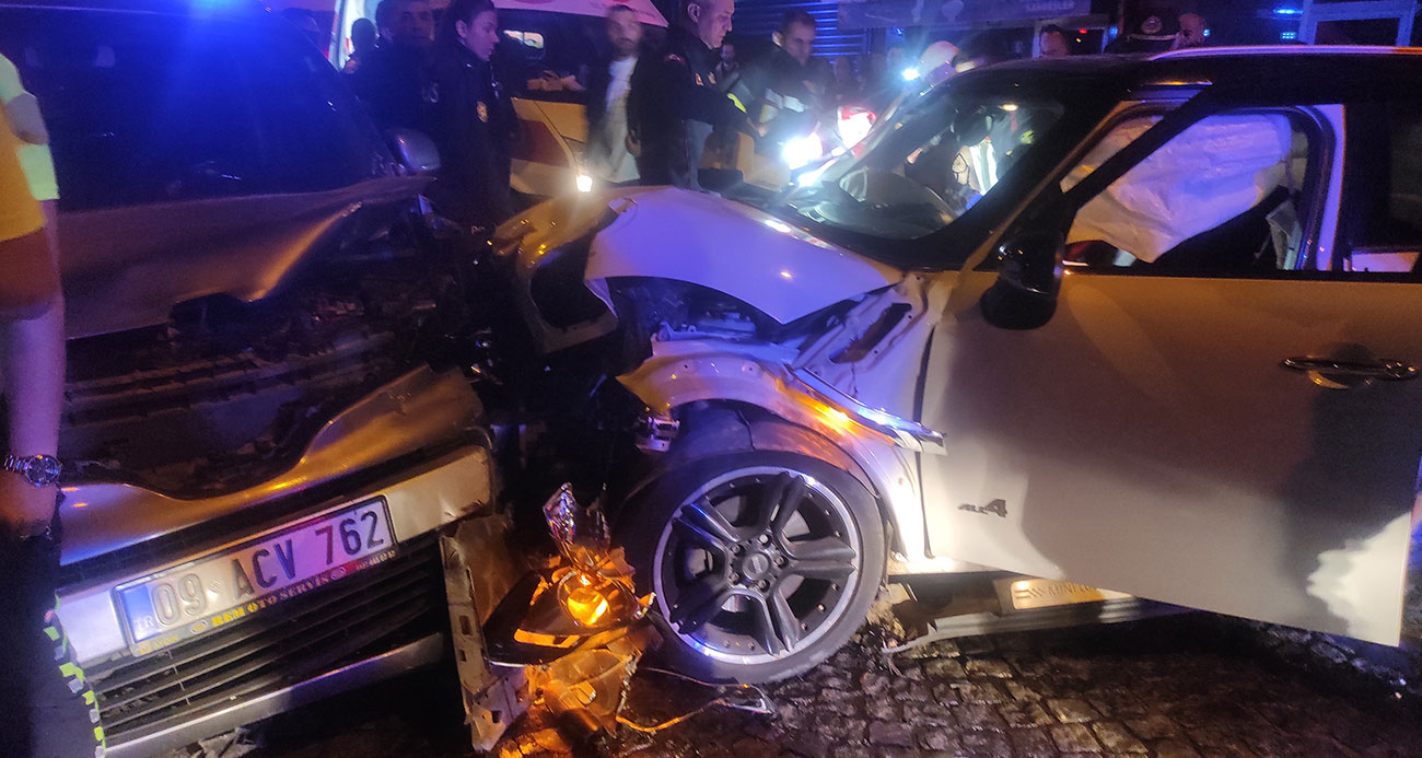 Aydın’da trafik kazası: 1’i polis 3 yaralı