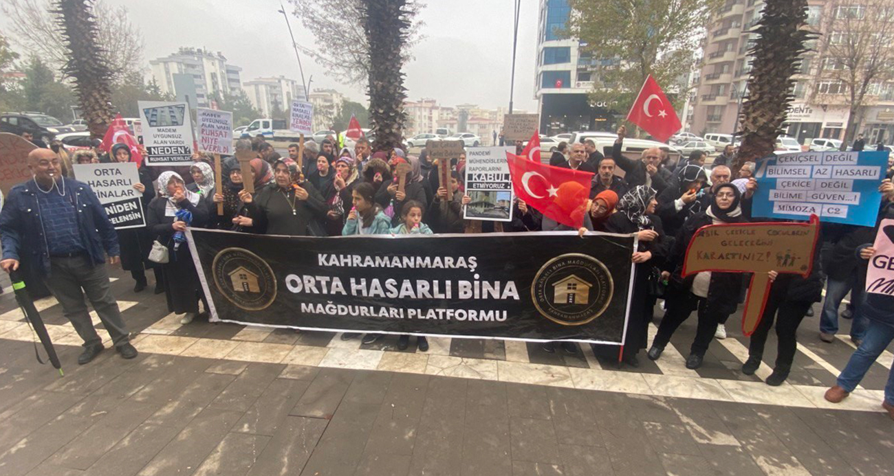 Kahramanmaraş’ta orta hasarlı bina sakinlerinden açıklama