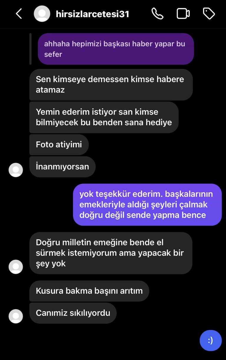 Esnafın korkulu rüyası hırsızlar sosyal medya hesabı açıp gazeteciye rüşvet teklif etti