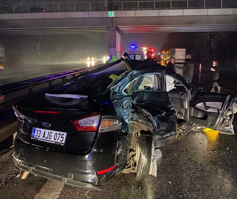 Anadolu Otoyolu’nda zincirleme kaza: 3 yaralı