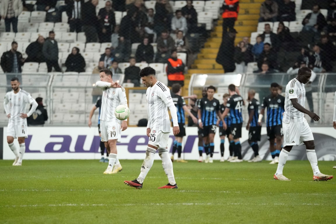 Beşiktaş, Club Brugge'a farklı yenildi