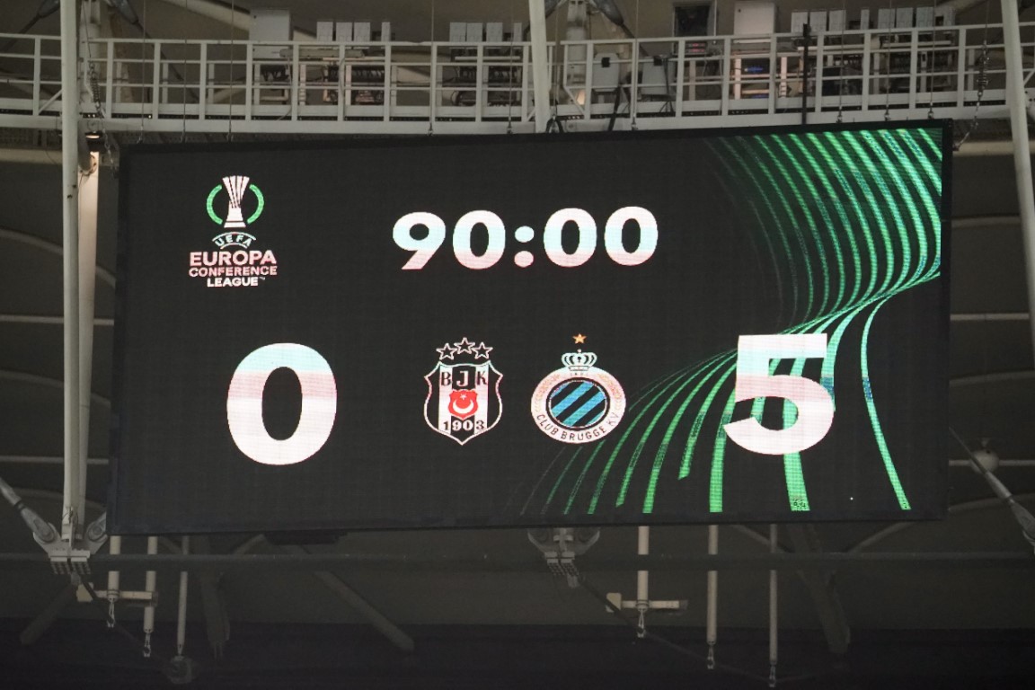 Beşiktaş, Club Brugge'a farklı yenildi