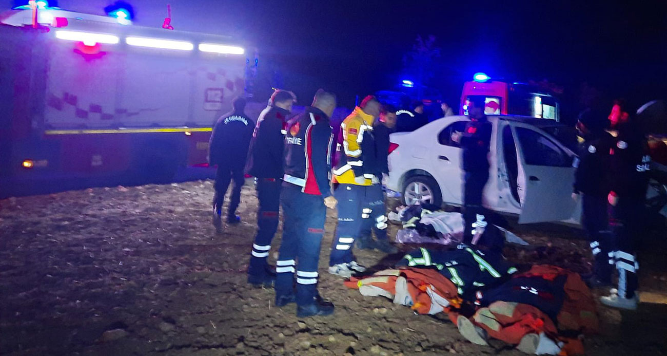 Mardin’de kontrolden çıkan otomobil takla attı: 5 yaralı