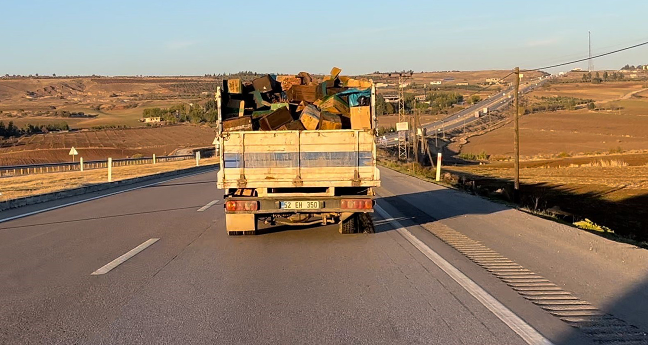 Patlak lastikle kilometrelerce yol kat etti