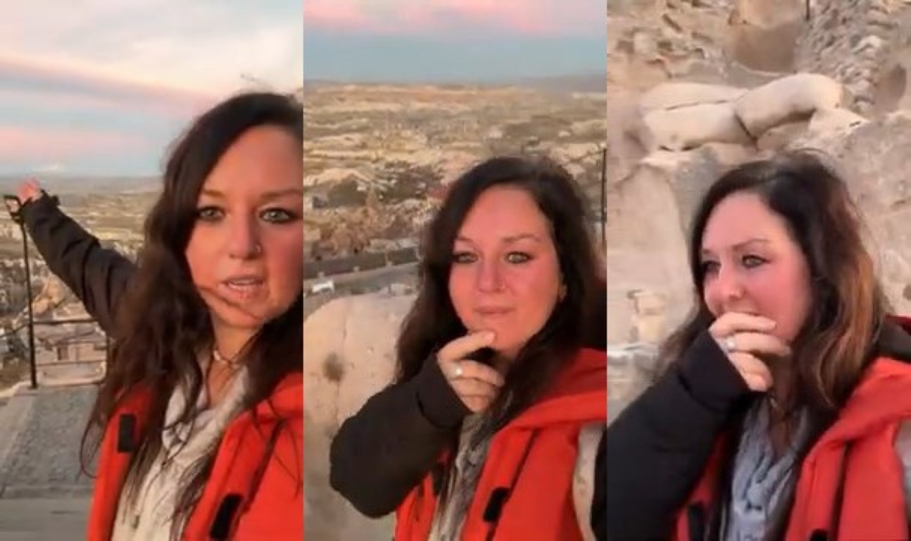 Rus turist ezan sesini duyunca gözyaşlarını tutamadı