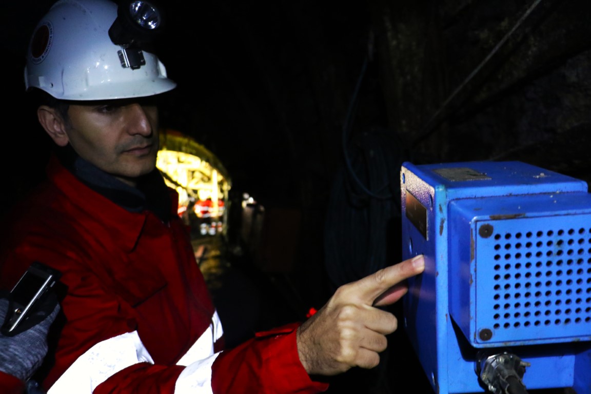 İşte maden ocağında güvenlik önlemleri