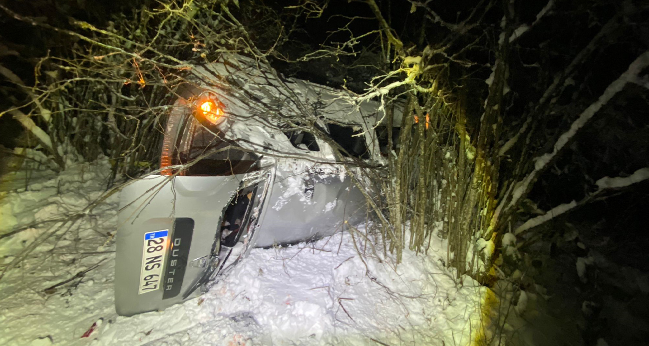 Giresun’da otomobil yayla yolunda uçuruma yuvarlandı: 1 ölü, 3 yaralı