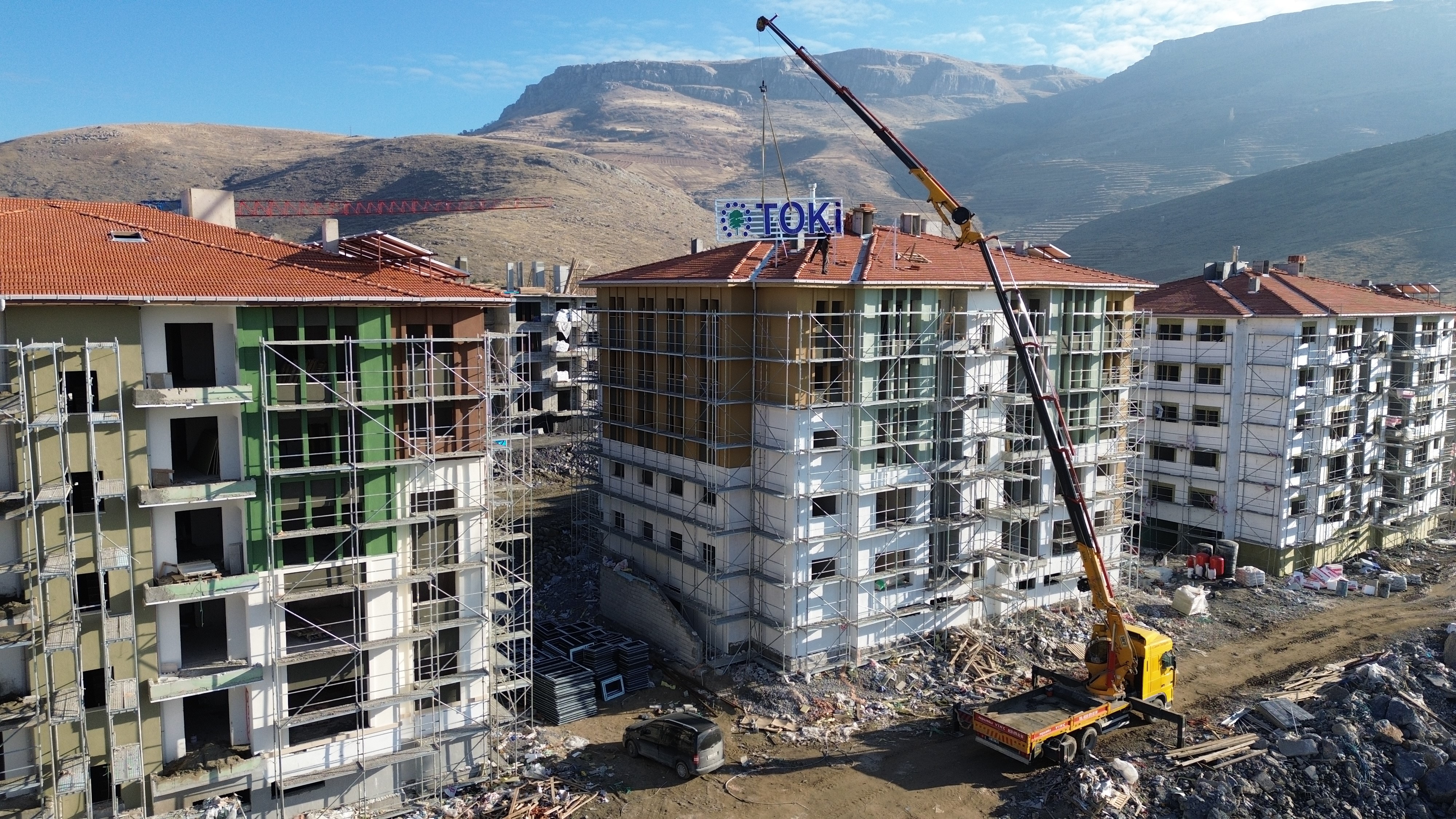Malatya’da TOKİ deprem konutları hızla yükseliyor